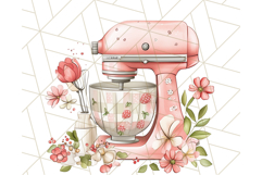 Cottagecore Kitchen Clipart, Vintage Country Floral Kitchen Product Image 5