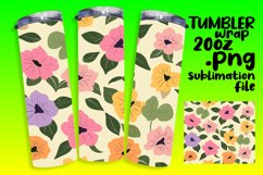 Boho Chic Springtime Flower Festival Tumbler Wrap Product Image 1