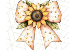 Watercolor Summer Bow Clipart PNG, Coquette Bright Bow Png Product Image 5