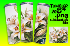 VIVID 20oz Tumbler Artwork , Flowers Product Image 1