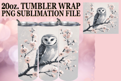 Cheerful thoughts 20oz tumbler wrap, Birds Product Image 1