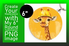 Spring Giraffe Round Design Crafting Product Image 1