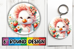 Luminous Circle Coasters Sublimation, Goose Product Image 1