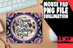 Cheerful Mouse Pad PNG Style, Girl Quote Product Image 1