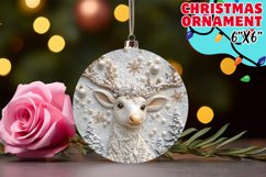 Radiant Sublimation Circle Ornaments, Christmas Product Image 1