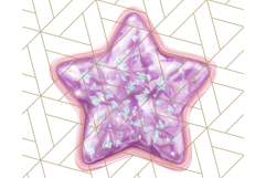 Cute Puffy Star Clipart PNG, 3D Glossy Pastel Stars Clip Art Product Image 5