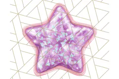 Cute Puffy Star Clipart PNG, 3D Glossy Pastel Stars Clip Art Product Image 5