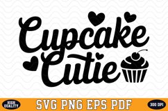 Cupcake Cutie Valentine Day SVG | SVG Cut files Product Image 1