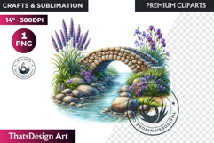 Lavender Clipart PNG, Purple flower arrangement sublimation Product Image 1