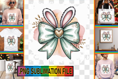 Unique TSHIRT Gift Ideas PNG, Easter Bow Product Image 1