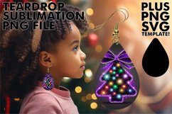 LUMINOUS Teardrop Earrings Ideas, Neon Xmas Product Image 1