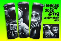 Handcrafted 20oz Tumbler Design , Astronaut Product Image 1