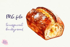 Sourdough Bread Clipart Sublimation Baking PNG Product Image 1