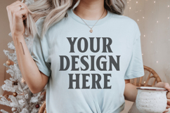 Chambray Christmas Comfort Colors 1717 Mockups, CC 1717 m Product Image 1