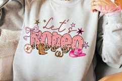 Let's Rodeo PNG, Western Coquette Cowgirl Design Product Image 5