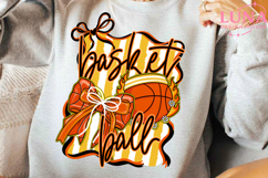 Basketball Png, Basketball Game Day Png, Coquette Basketball Product Image 5
