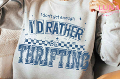 I’d Rather Be Thrifting PNG, thrift aesthetic shirt design Product Image 4