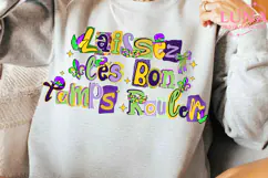 Laissez Les Bon Temps Rouler Png, Mardi Gras Bow Product Image 4