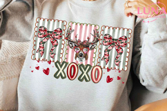 Xoxo Camo Valentine Png, Valentine Buck PNG, Coquette Png Product Image 5