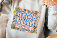 He Has Risen Just As He Said Png, Luke 24:6 Png Retro Easter Product Image 5