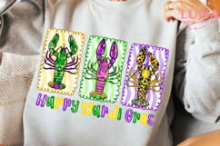 Happy Mardi Gras Png, Mardi Gras PNG, Fleur De Lis coquette Product Image 5