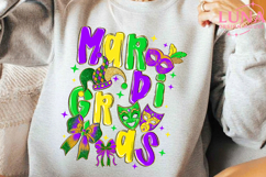 Brushstroke Mardi Gras PNG, Fleur De Lis Coquette PNG Product Image 6