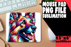 Cheerful Mouse Pad PNG Style, Dog Product Image 1