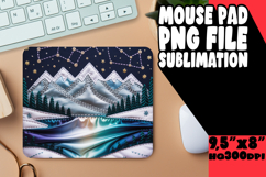 Blissful Mouse Pad Sublimation Magic, Holiday Product Image 1