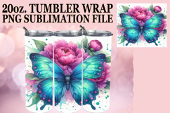 LUMINOUS DREAMS 20oz TUMBLER WRAP, Butterfly Product Image 1