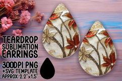 Chic Teardrop Design for Sublimation Projects , 3D Flower Product Image 1