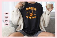 Spooky Bachelorette Party Saying SVG | Creepin It Bridal Product Image 4