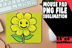 Whimsical Blossom Bliss: Mouse Pad Designs PNG Product Image 1