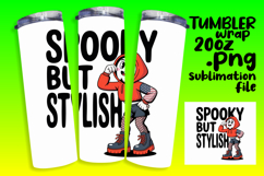 20oz Tumbler Template for Unique Gifts , Funny Ghost Product Image 1