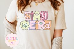 Stay Weird Ransom Letters Sublimation PNG Product Image 1