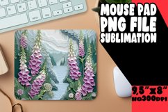 3D Flower Hole Sublimation for Mouse Pad PNG Product Image 1
