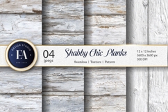 Rustic Whitewashed Wood Background Texture Digital Paper Product Image 1