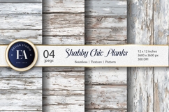 Rustic Whitewashed Wood Background Texture Digital Paper Product Image 1