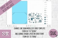 Christmas insert card design| Paper cutting | Cricut Joy svg Product Image 3