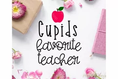 Cupid's Favorite Teacher svg, Valentines day svg Product Image 1