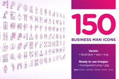 150 Business Man - Purple Line Product Image 1