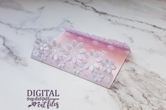 Floral Pop up gate fold invitation greeting card svg cut Product Image 2