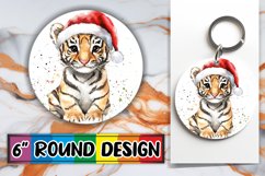Lovely Round Design Car Coaster Artwork , Holiday Animals Product Image 1