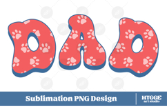 American Dad 4th of July USA Cat Dog Paw DTF Sublimation Product Image 1