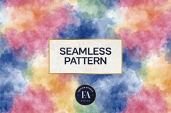 Watercolor Wash Digital Paper | Seamless Rainbow Texture Product Image 3