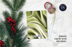 Matcha Latte Swirl Pattern, Creamy Matcha Abstract Paper Product Image 4