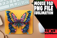 Spring Fantasy 3D Mouse Pad with Vibrant Butterflies Product Image 1