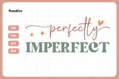 Christian Quote SVG - Faith Saying | Perfectly Imperfect Product Image 3