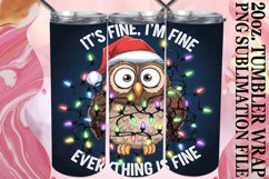 Bright Mornings 20oz tumbler wrap, Xmas Product Image 1