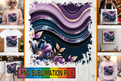 Vibrant TOTE BAG Magic PNG, Pattern Product Image 1