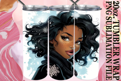 GIFT OF SUNSHINE 20oz TUMBLER WRAP, Xmas Girl Product Image 1